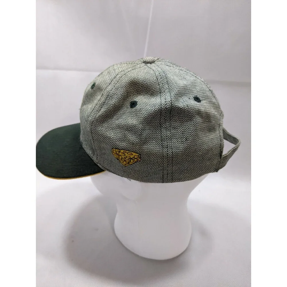 Green Bay Packers Hat Mens Adjustable Cheesehead Logo Citgo Vintage Look strap